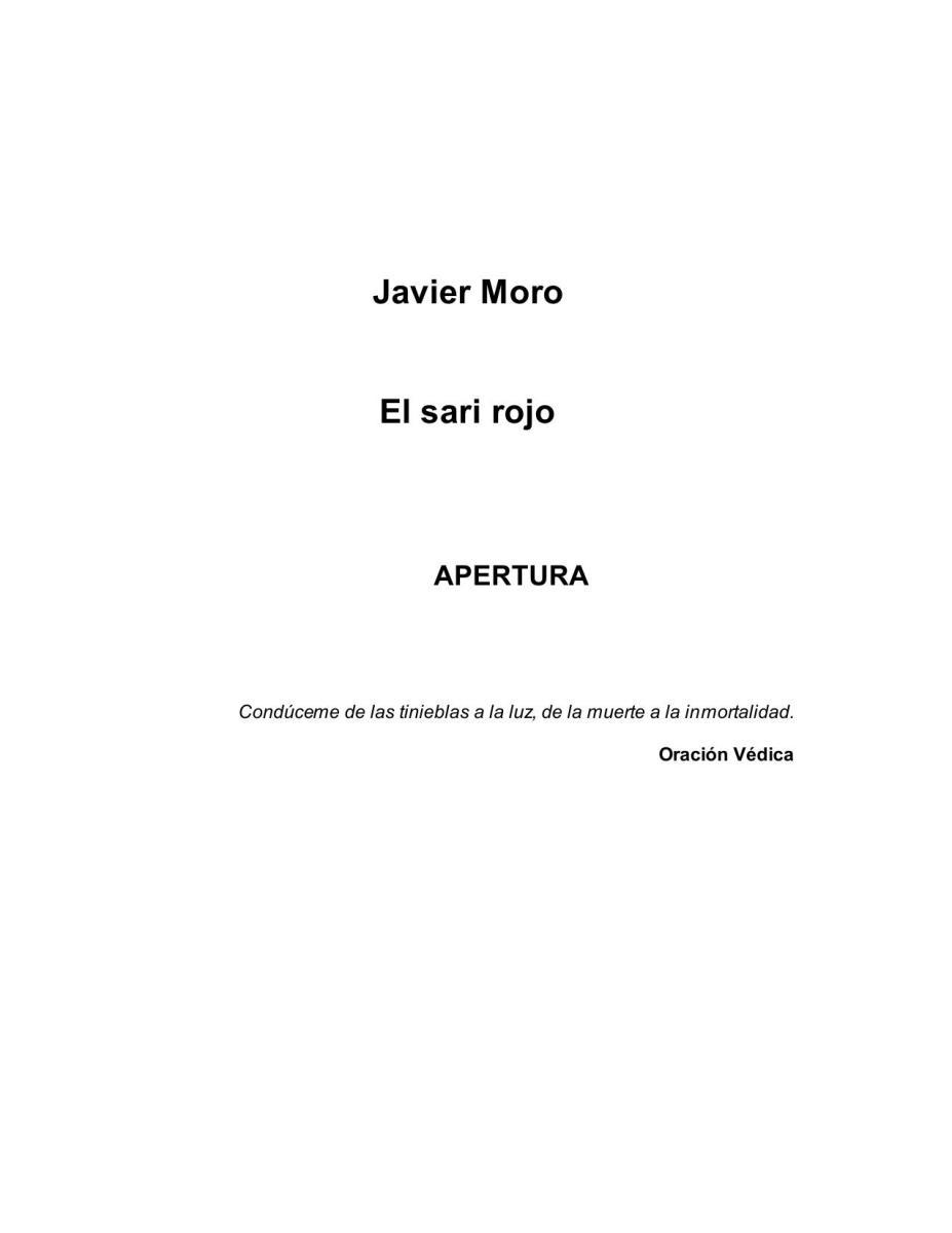 Portada de El sari rojo